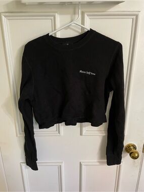 Peace Collective ‘More Self Love' Crewneck Cropped Sweatshirt